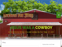 Tablet Screenshot of cowboysforjesus.com